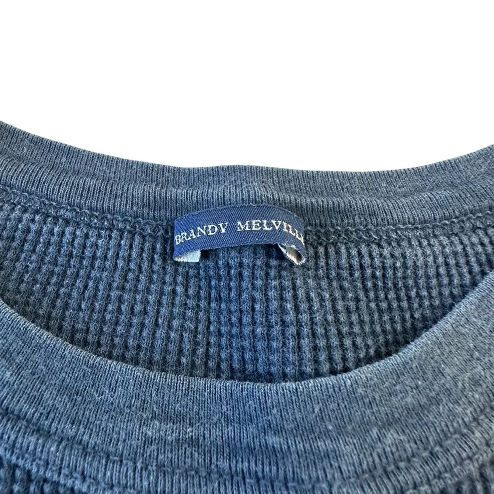 Brandy Melville Bundle of 2, Fitted‎ Waffle Knit Thermal Top & Georgetown Short